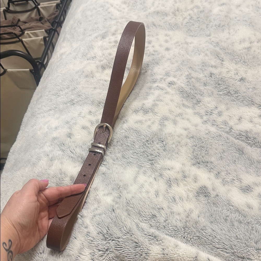 Old Navy Dark Brown Leather Belt